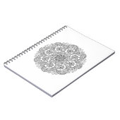 円形のデザインの落書き ノートブック (左側)