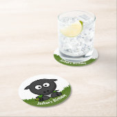 円形のヒツジ ラウンドペーパーコースター (インサイチュ)