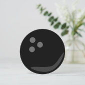 円形のボーリング・ボールの誕生会 招待状 (スタンド正面)