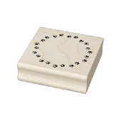 円形のポープリント縁ど ラバースタンプ (スタンプ)