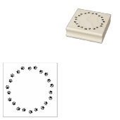 円形のポープリント縁ど ラバースタンプ (押印)