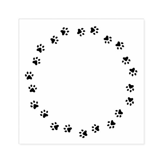 円形のポープリント縁ど ラバースタンプ (インプリント)