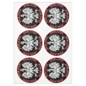 円形のポーランドのワシ テーブルクロス (正面)