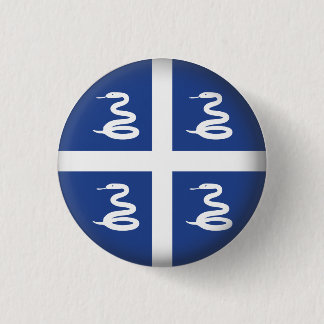 円形のマルティニク 缶バッジ