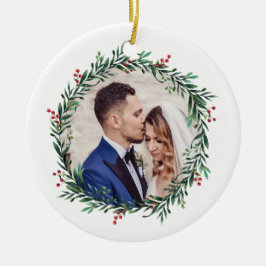 円形のリース セラミックオーナメント