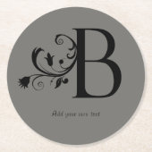 円形の使い捨て可能なコースター ラウンドペーパーコースター (正面)