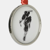 円形の優れた忍者のオーナメント メタルオーナメント (右)