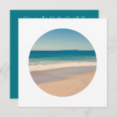 円形の写真を白に縁ど作成 招待状 (正面/裏面)