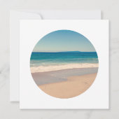 円形の写真を白に縁ど作成 招待状 (正面)