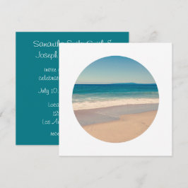 円形の写真を白に縁ど作成 招待状