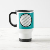 円形の写真及び文字のタンブラー-あなた専有物を作成して下さい トラベルマグ (左)