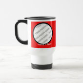 円形の写真及び文字のタンブラー-あなた専有物を作成して下さい トラベルマグ (左)