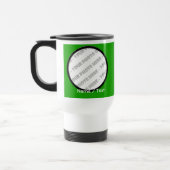 円形の写真及び文字のタンブラー-あなた専有物を作成して下さい トラベルマグ (左)