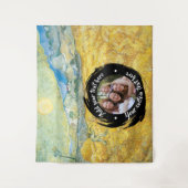 円形の写真/ロゴ & カスタムテキスト | 完全に編集可能 タペストリー (正面)