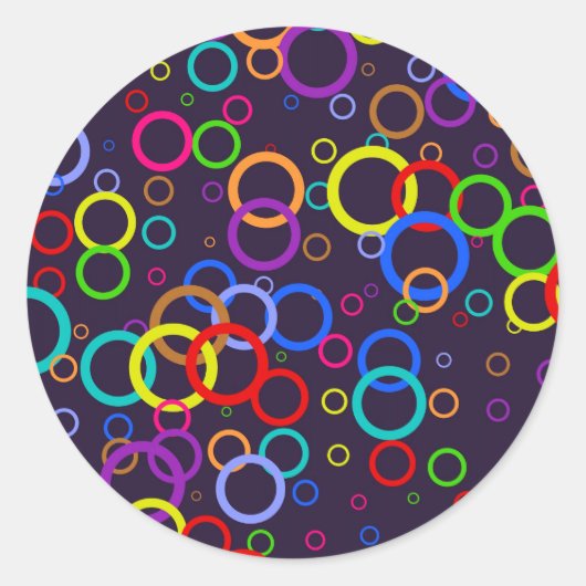 円形の壁紙 ラウンドシール (正面)