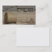 円形の干し草ベール 名刺 (正面/裏面)