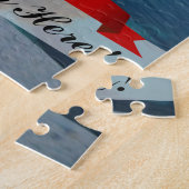 円形の微笑のアイルランドの旗 ジグソーパズル (側面)