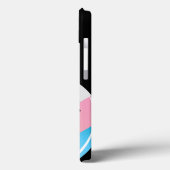 円形の微笑のトランス・ジェンダーの旗 Case-Mate iPhoneケース (裏面 / 左)