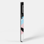 円形の微笑のトランス・ジェンダーの旗 iPhoneケース (右側面)