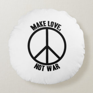 円形の枕黒及び白 ラウンドクッション