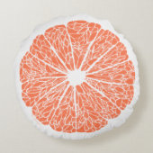 円形の枕-適するべきグレープフルーツ ラウンドクッション (裏面)