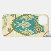 円形の模様を持つフクロウ Case-Mate iPhoneケース (裏面 (横))