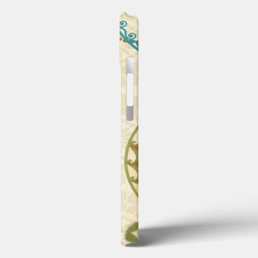 円形の模様を持つフクロウ Case-Mate iPhoneケース (裏面 / 左)