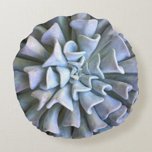 円形の水気が多い装飾用クッション ラウンドクッション (裏面)