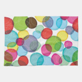 円形の泡子供パターン2 キッチンタオル (横)