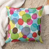 円形の泡子供パターン2 クッション (ブランケット)