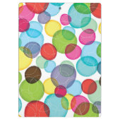 円形の泡子供パターン2 クリップボード (裏面)