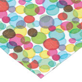 円形の泡子供パターン2 ショートテーブルランナー (コーナー)