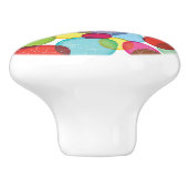 円形の泡子供パターン2 セラミックノブ (側面)