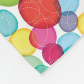 円形の泡子供パターン2 フリースブランケット (角)