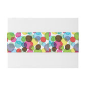 円形の泡子供パターン2 招待状ベリーバンド (裏面例)