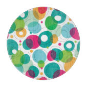 円形の泡子供パターン カッティングボード (正面)