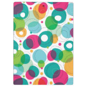 円形の泡子供パターン クリップボード (裏面)