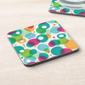 円形の泡子供パターン コースター (左側)