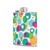 円形の泡子供パターン フラスク (左)