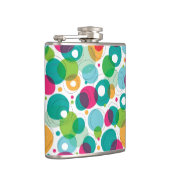 円形の泡子供パターン フラスク (右)