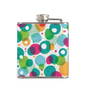 円形の泡子供パターン フラスク (裏面)