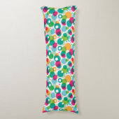 円形の泡子供パターン ボディピロー (正面縦)