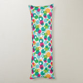 円形の泡子供パターン ボディピロー (裏面 (縦))