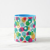 円形の泡子供パターン マグカップ (中央)