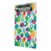 円形の泡子供パターン ミニクリップボード (アングル2)