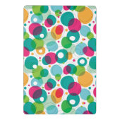 円形の泡子供パターン ミニクリップボード (裏面)