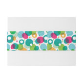 円形の泡子供パターン 招待状ベリーバンド (裏面例)