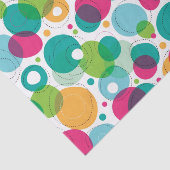 円形の泡子供パターン 薄葉紙 (詳細)