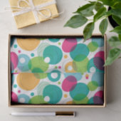 円形の泡子供パターン 薄葉紙 (ギフト)