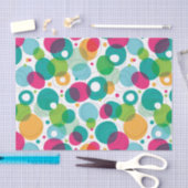 円形の泡子供パターン 薄葉紙 (クラフト)